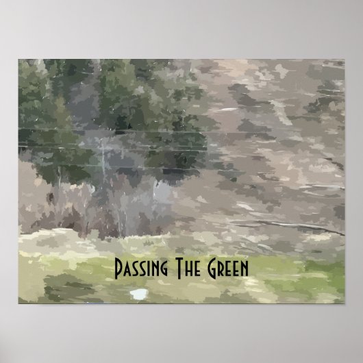 Het groene Poster aannemen (Voorkant)