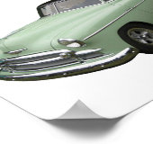 Het groene poster van de Chevrolet 1950. (Hoek)