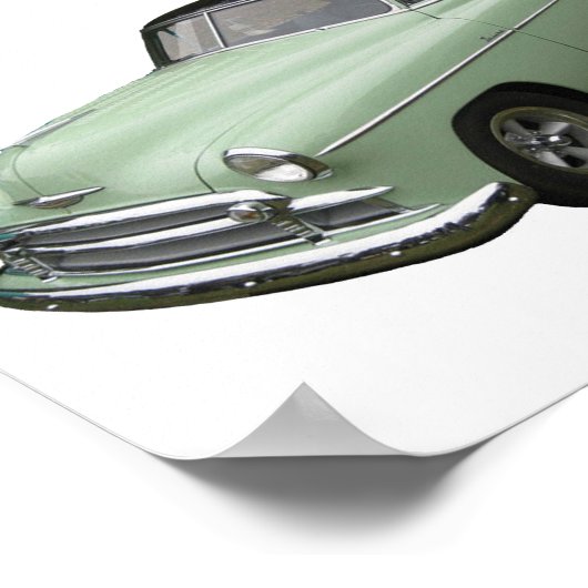 Het groene poster van de Chevrolet 1950. (Hoek)