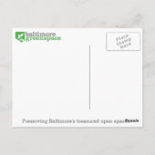 Het Groene Ruimtebriefkaart UFPIA van Baltimore Briefkaart (Achterkant)