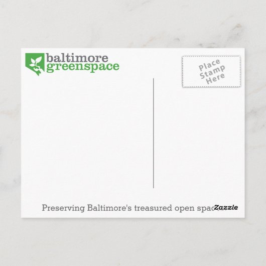 Het Groene RuimteDuncan St briefkaart van (Achterkant)