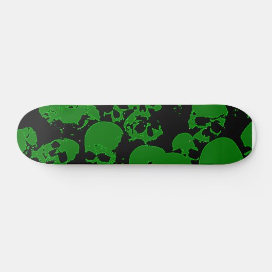 Het groene Skateboard van de Schedel (Horizontaal)