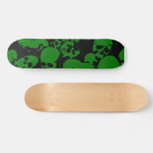 Het groene Skateboard van de Schedel (Horizontaal)