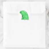 Het groene slijm ronde sticker (Tas)