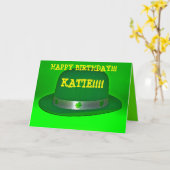 Het GROENE ST. Patricks van het Pet van de Derby Kaart (Gele Bloem)