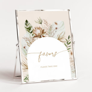 Het groene strand van Boho Favors nemen er een Poster