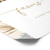 Het groene strand van Boho Favors nemen er een Poster (Hoek)