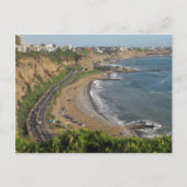 Het groene strand van de Kust in lima-Peru Briefkaart (Voorkant)