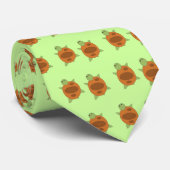 Het (groene) Stropdas van de Schildpadden tweemaal (Opgerold)