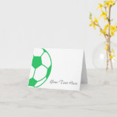 Het Groene Voetbal van de hoed Kaart (Gele Bloem)