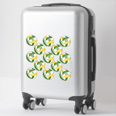 het groene volleybalteam kent spelersnamen sticker (Koffer)