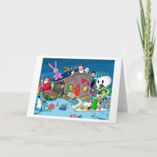 Het groene Wenskaart van de "Seizoengebonden Feestdagen Kaart