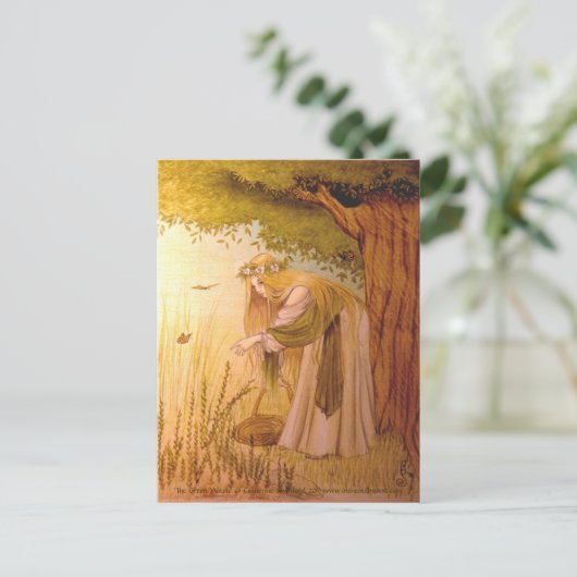 'Het groene 'WItch'-briefkaart Briefkaart (Staand voorkant)