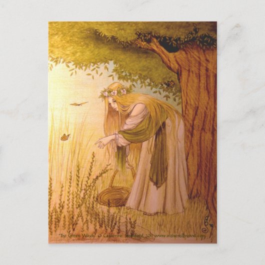 'Het groene 'WItch'-briefkaart Briefkaart (Voorkant)