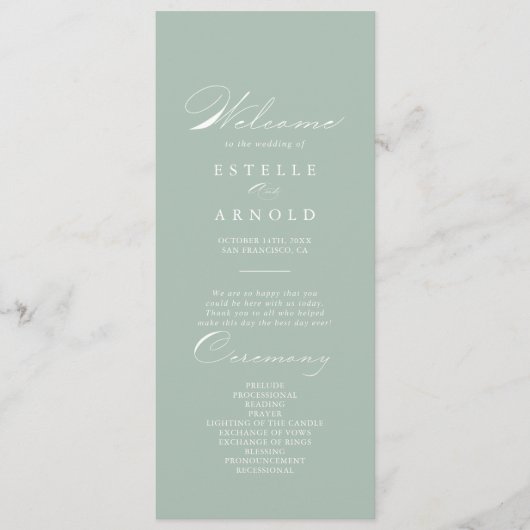 Het Groene Witte Programma van de Bindende van de  Programmakaart (Voorkant)