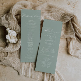 Het Groene Witte Programma van de Bindende van de  Programmakaart