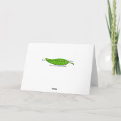 Het groene & Witte Wenskaart van de Douane van de Bedankkaart (Achterkant)