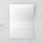 Het groene & Witte Wenskaart van de Douane van de Bedankkaart (Binnen)