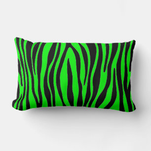 Het Groene Zebra van het limoen Kussen
