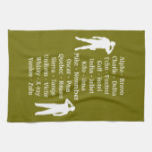 Het groeten van de soldaten van het leger, het fon theedoek (Horizontaal)