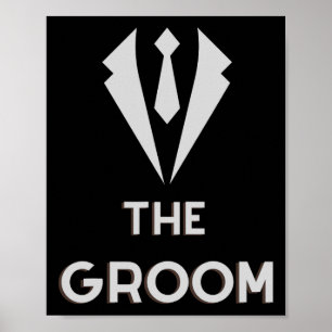 Het Groom Squat Bachelor Supplies Weddenschap Poster