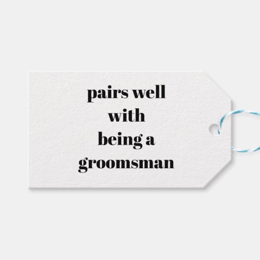 Het Groomsman-voorstel is mijn groomsman Gift Cadeaulabel (Voorkant (Horizontaal))