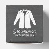 Het Groomsman-voorstel zal u zijn mijn Groomsman Bedankdoosjes (Bovenkant)
