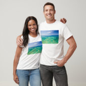 Het Groot Barrièrerif, luchtfoto van Green 2 T-shirt (Unisex)