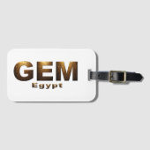 Het Groot Egyptisch Museum Bagagelabel (Voorkant (horizontaal))