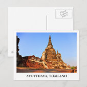Het Groothertogdom Ayutthaya in Thailand Briefkaart (Voorkant / Achterkant)