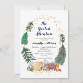 Het grootste avonturenbos Baby shower Kaart (Voorkant)