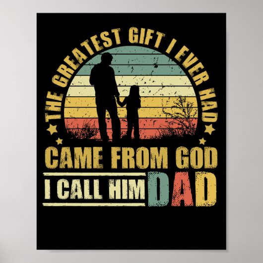 Het grootste cadeau dat ik ooit van God pa had gek Poster (Voorkant)