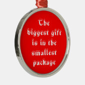 Het grootste cadeau-premium ronde ornament (Rechts)