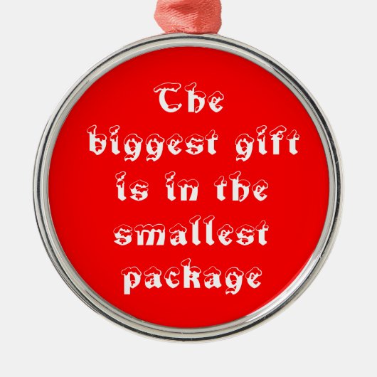 Het grootste cadeau-premium ronde ornament (Voorkant)