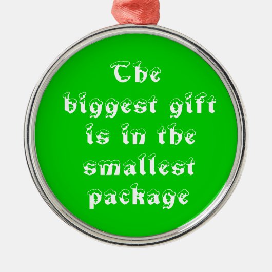 Het grootste cadeau-premium ronde ornament (Voorkant)