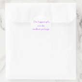 Het grootste cadeau-stickers ronde sticker (Tas)