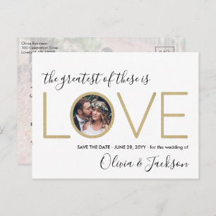 Het grootste deel van dit is Love Two Photo Unique Aankondigingskaart