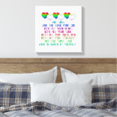 Het grootste gebod canvas afdruk (Insitu (Slaapkamer))