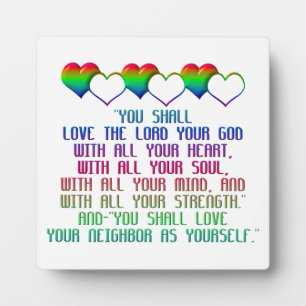 Het grootste gebod fotoplaat