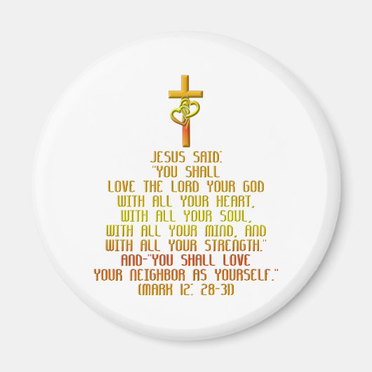 Het grootste gebod magneet (Voorkant)