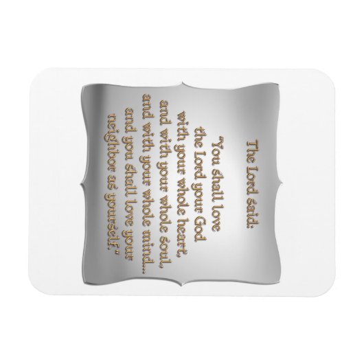 Het grootste gebod magneet (Horizontaal)