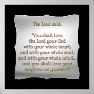 Het grootste gebod poster