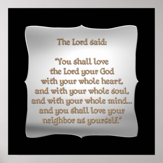 Het grootste gebod poster (Voorkant)