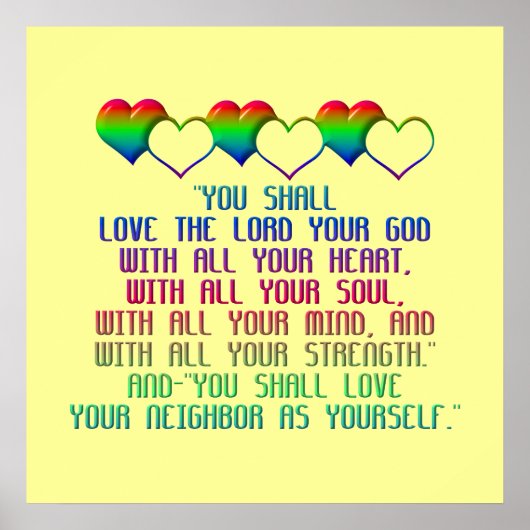 Het grootste gebod poster (Voorkant)