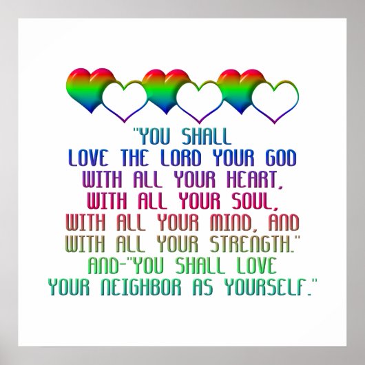 Het grootste gebod poster (Voorkant)