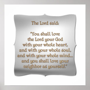 Het grootste gebod poster