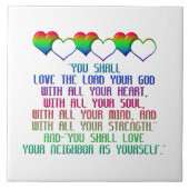 Het grootste gebod tegeltje (Voorkant)