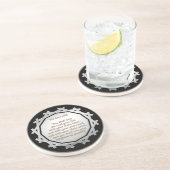 Het grootste gebod zandsteen onderzetter (Zijkant)