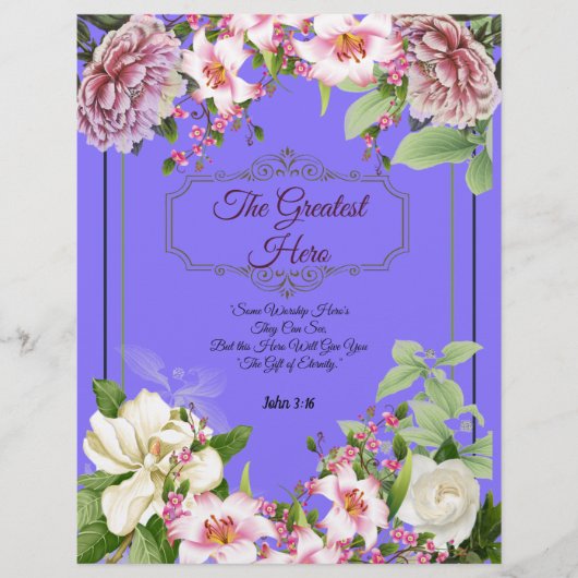 Het grootste gepersonaliseerde Hero Poem-papier (Voorkant)