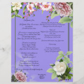 Het grootste gepersonaliseerde Hero Poem-papier (Achterkant)